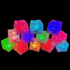 Multi Color LED ice cubes with push button on/off have 8 modes. Steady on colors are blue, red, green, pink, aqua, lemon lime, confetti. and a random blink mode that cycles through all colors. Push button cubes are the best in the market and work in ice as well as in liquids. Cubes are sealed safe for use in drinks. Batteries are not replaceable for that safety. Life of batteries can vary between 20-30 hours. Packed 12 per box.