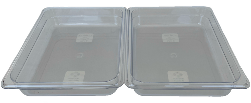 REVO HALF Food Pan Set | Two 1/2 Size Polycarbonate 2.5" deep