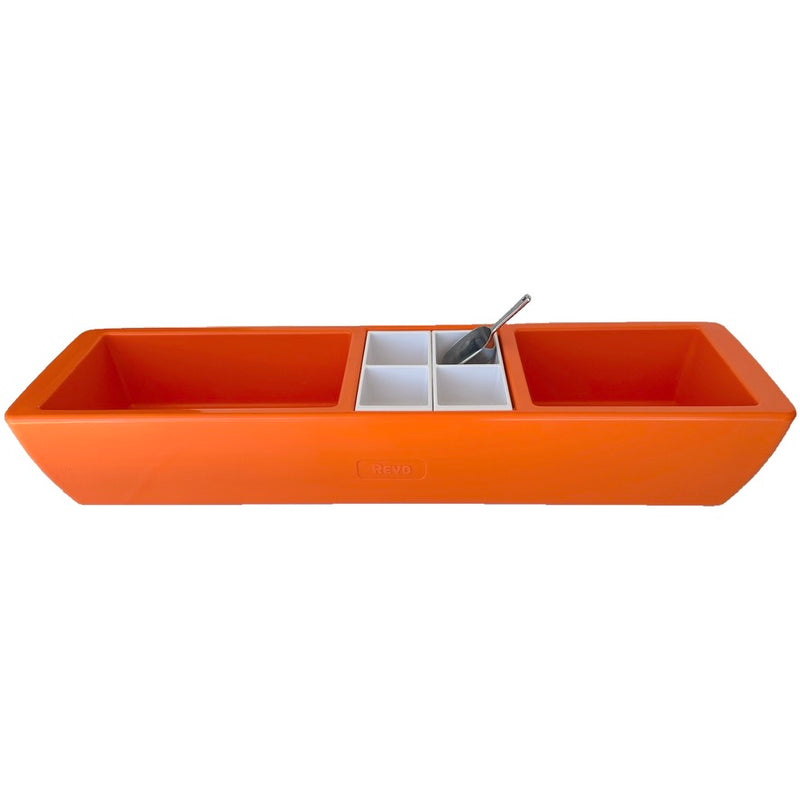 REVO Party Barge Cooler| Orange Burst | Insulated Beverage Tub