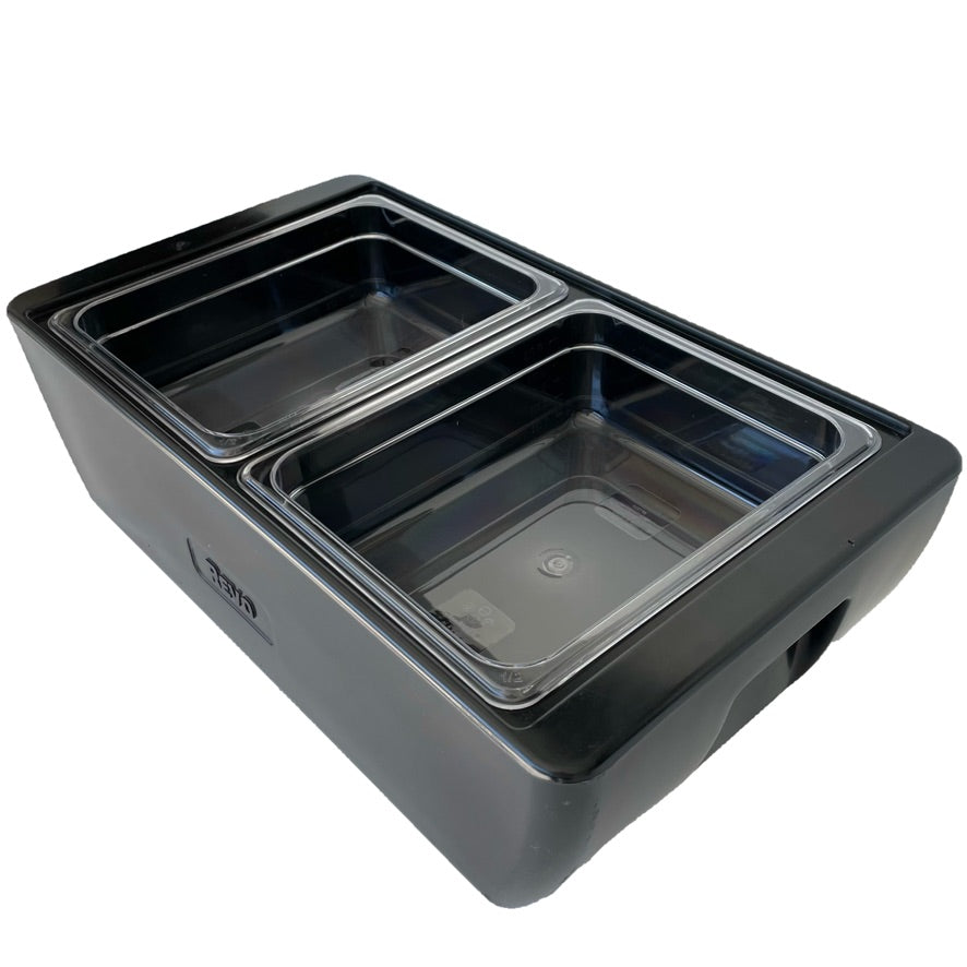 Stainless Steel Food Container Set, Dual Compartment