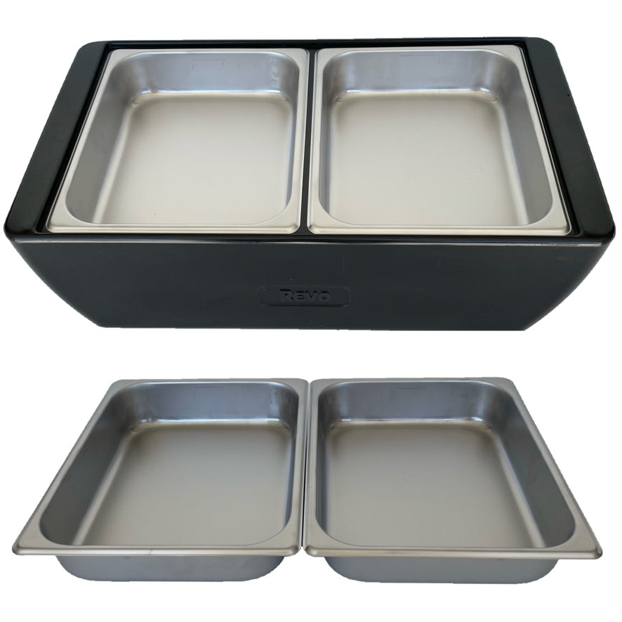 Steam Table Pan, 2/3 Size, 2.5 Deep, Stainless Steel, 25 Gauge