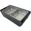 REVO HALF Size Pan Set |  Stainless Steel 4" deep | Two 1/2 Size food pans