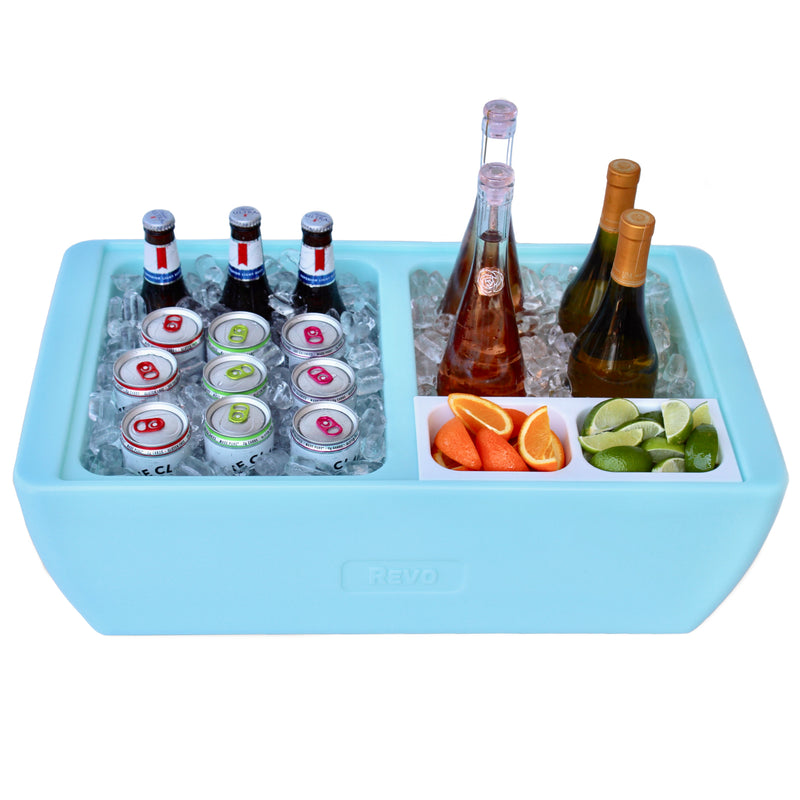 REVO insulated beverage tub for ice bucket, beer bucket, wine bucket and champagne bucket.  It also fit half size food trays, hot or cold.