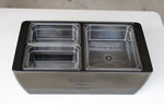 REVO QTR Food Pan Set | Four 1/4 size Polycarbonate 2.5" deep