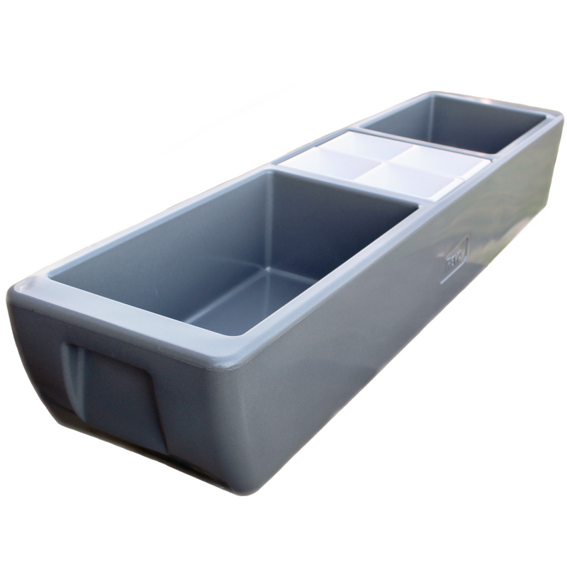 REVO Party Barge Cooler | Metallic Gray | Insulated Beverage Tub
